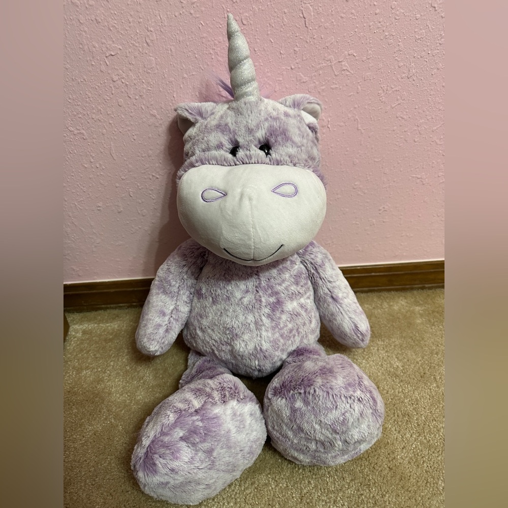 Rare Giffa Purple Unicorn Plush 20” Soft Huggable Stuffed Animal